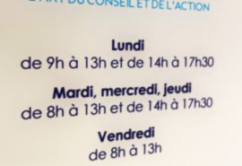 Nos horaires en mai Nos horaires en mai
